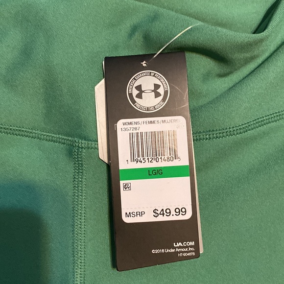 NWT large green under armour leggings - Picture 2 of 6